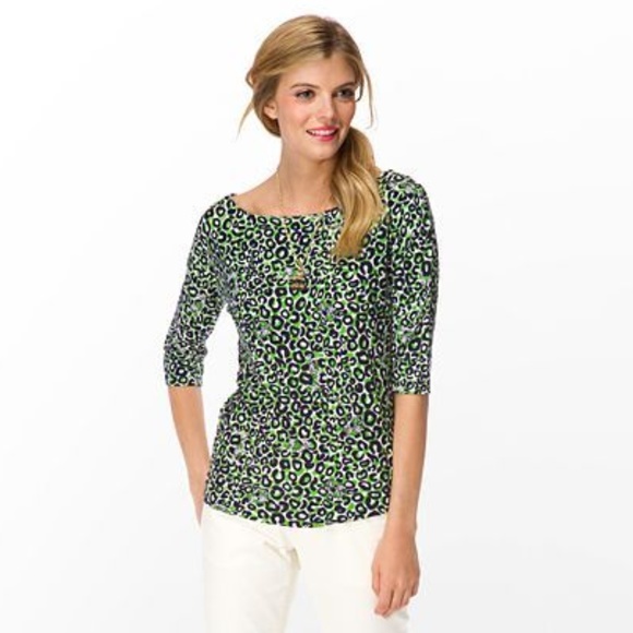 Lilly Pulitzer Tops - LILLY PULITZER Cassie Top Thrill of the Chase {B5}